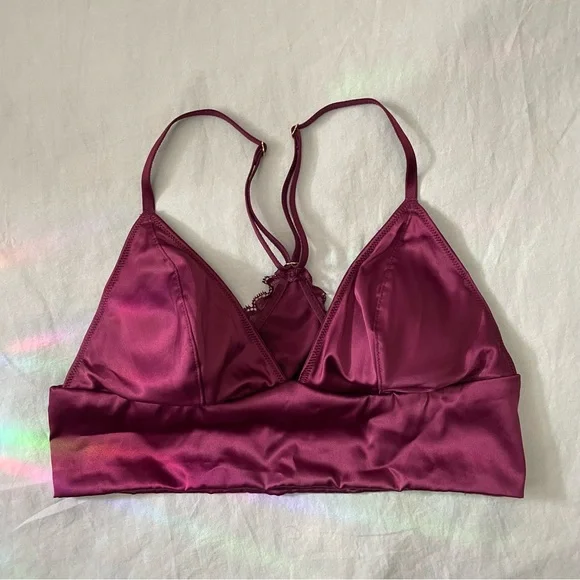 Victoria’s Secret Satin Triangle Longline Bralette - Picture 4 of 10